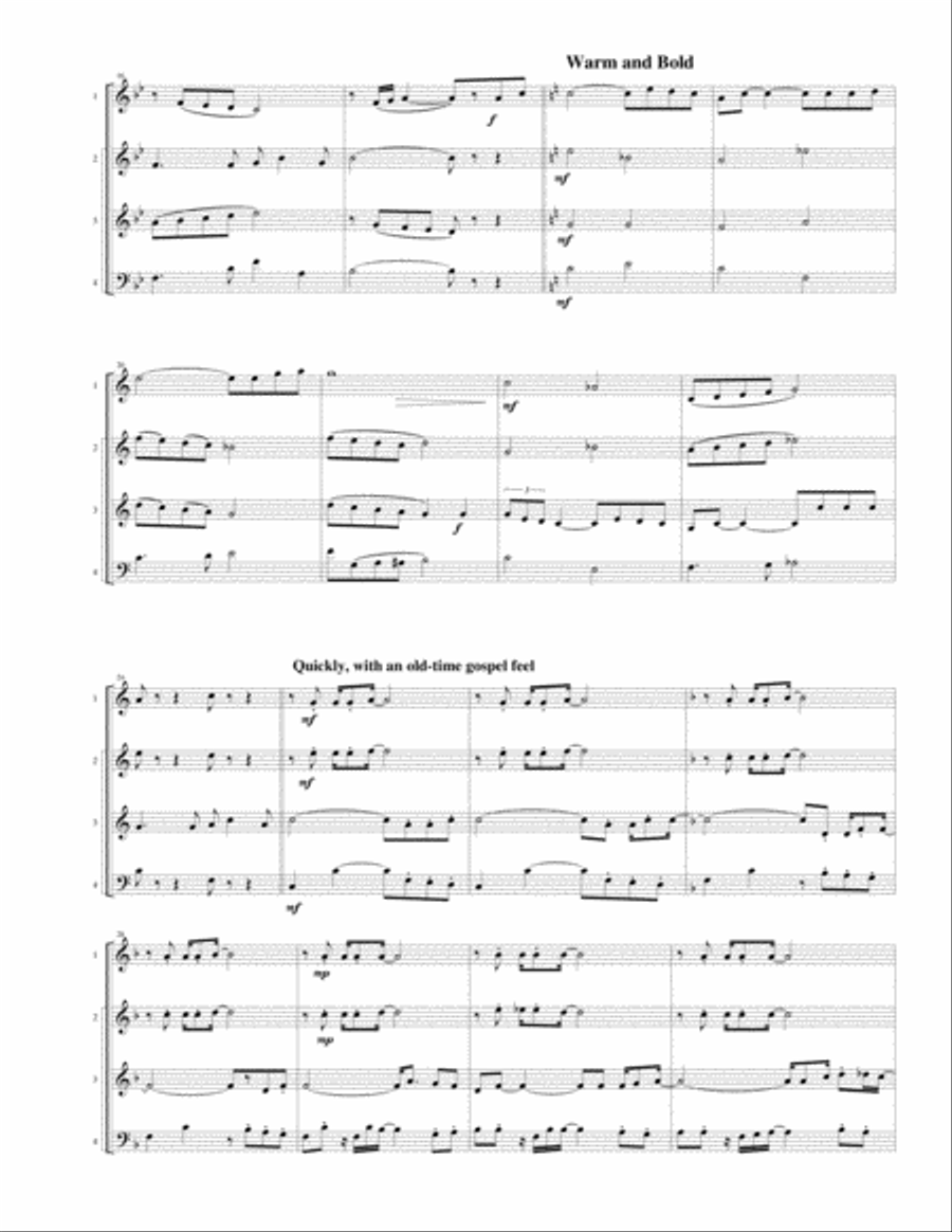 Lonesome Valley Lonesome Valley Brass Ensemble scores gallery preview page 2