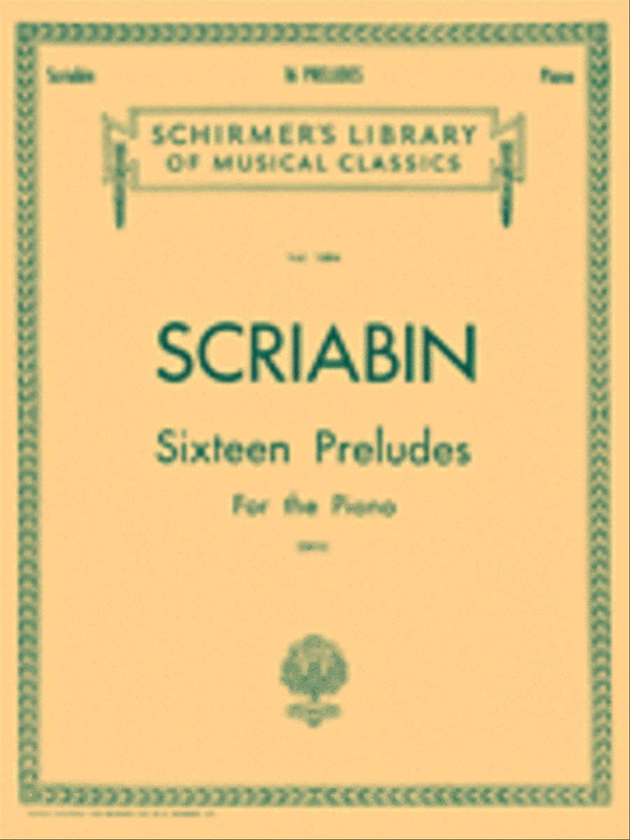 16 Preludes Piano Solo scores gallery preview page 1