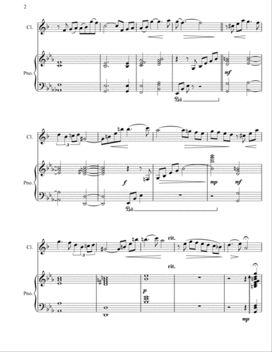 Reflections - Clarinet Clarinet Solo scores gallery preview page 3