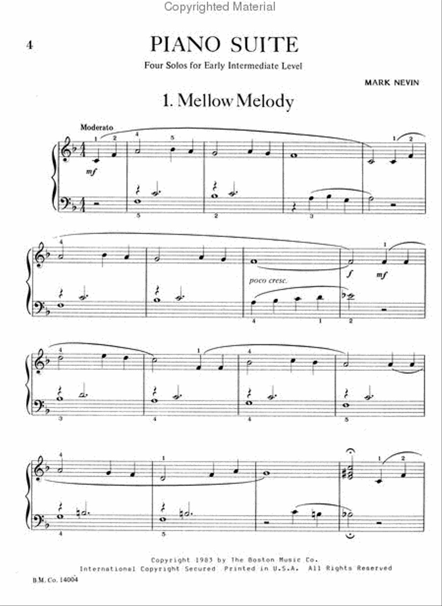 Piano Suite for Intermediate Solos Piano Solo scores gallery preview page 2