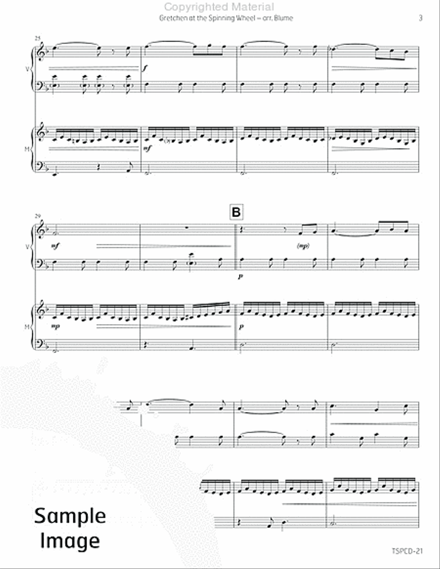 Gretchen at the Spinning Wheel Marimba scores gallery preview page 6