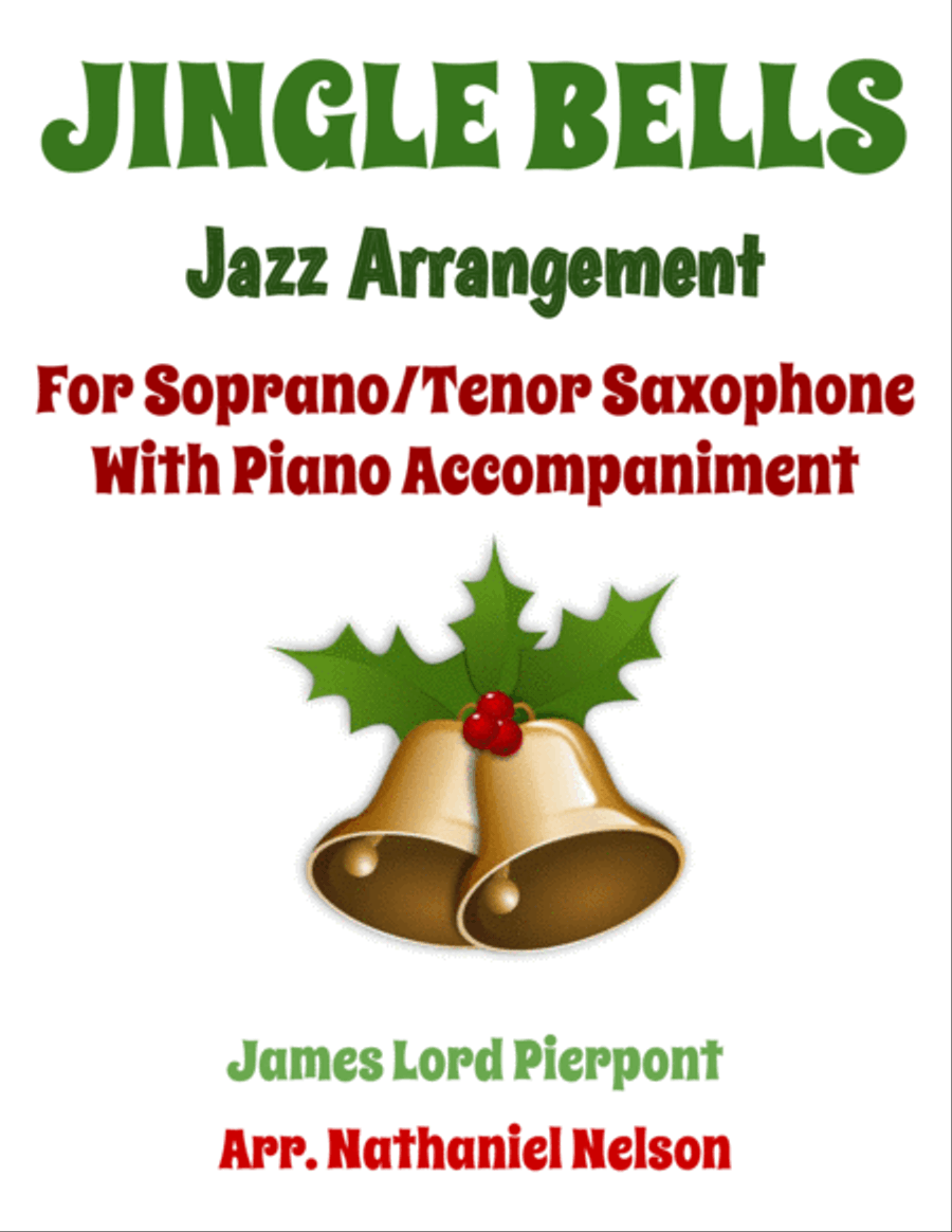 Jazzy Jingle Bells for Bb Saxophone and Piano Woodwind Duet scores gallery preview page 1