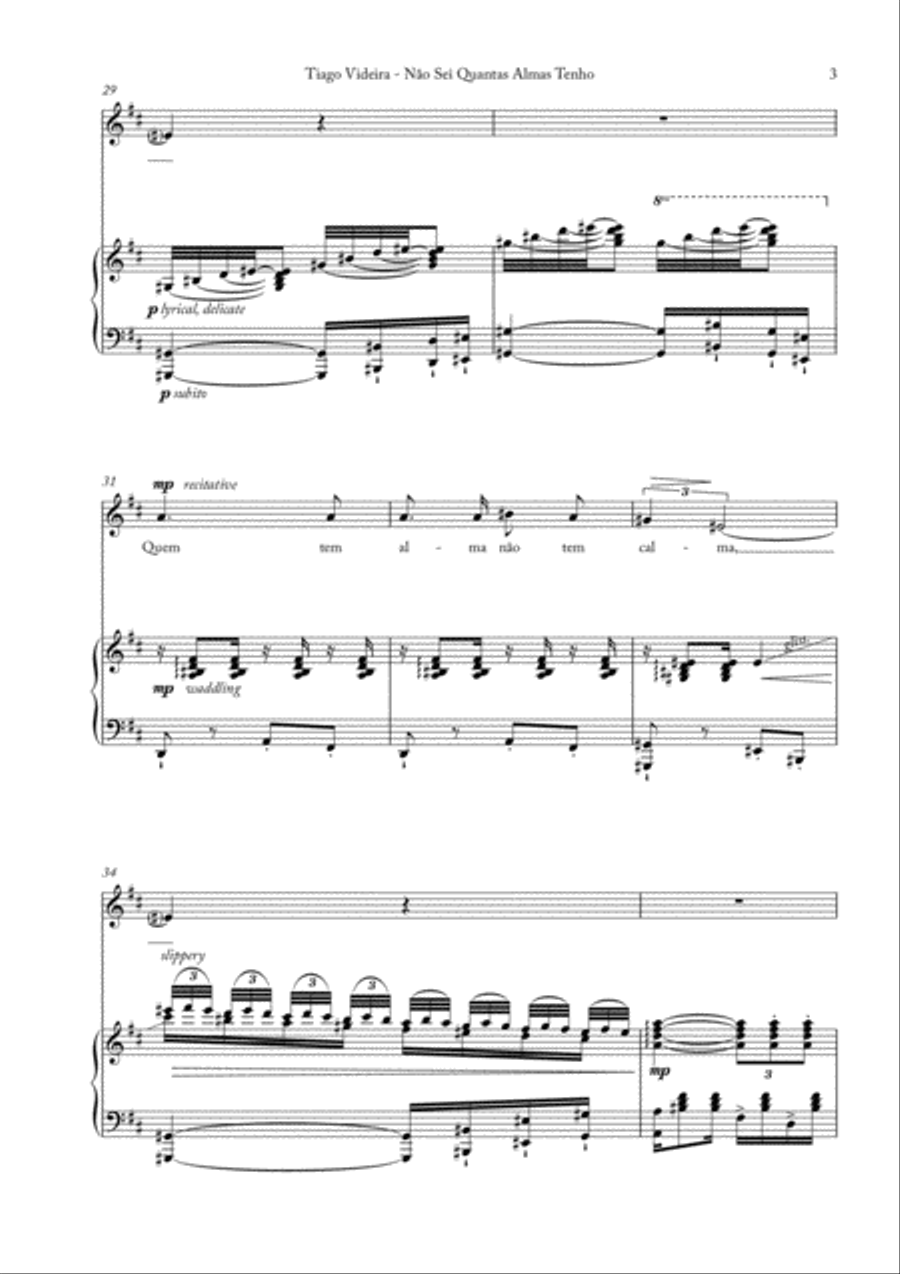 Não sei quantas Almas tenho (I don't know how many souls I have) Small Ensemble scores gallery preview page 6