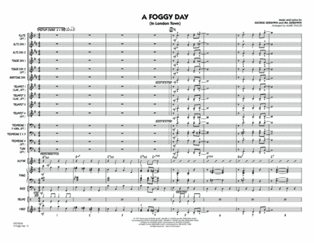 A Foggy Day (In London Town) - Conductor Score (Full Score)