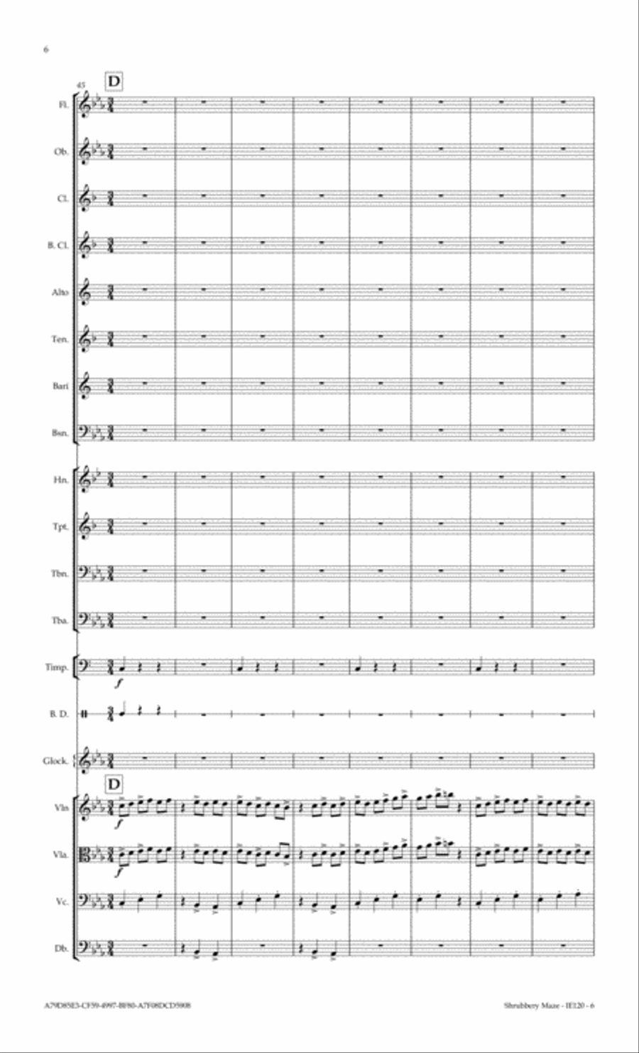 Shrubbery Maze Full Orchestra scores gallery preview page 6