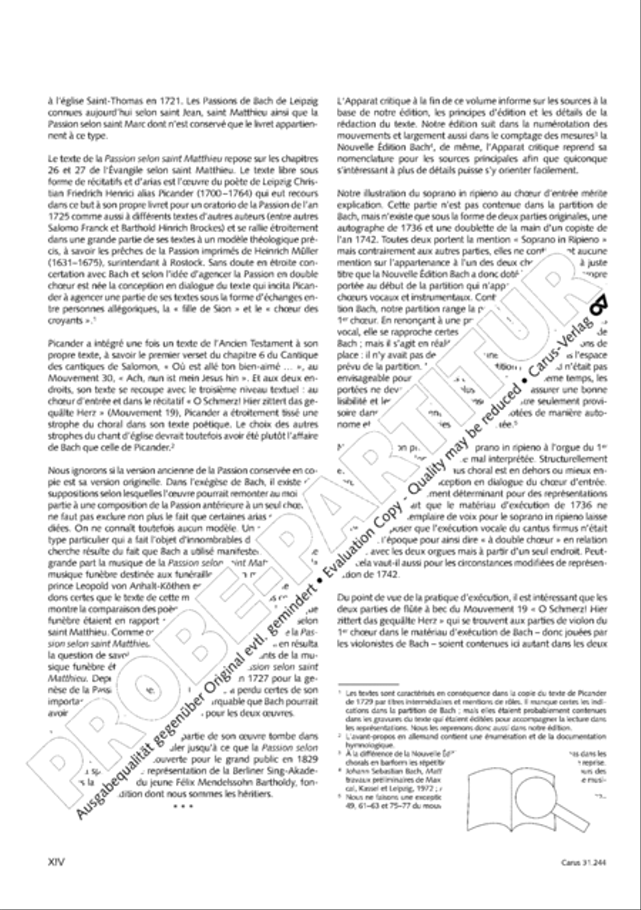 St. Matthew Passion (Matthaus-Passion) 4-Part scores gallery preview page 15
