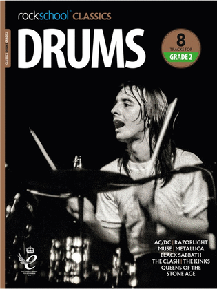 Book cover for Rockschool Classics Drums Grade 2