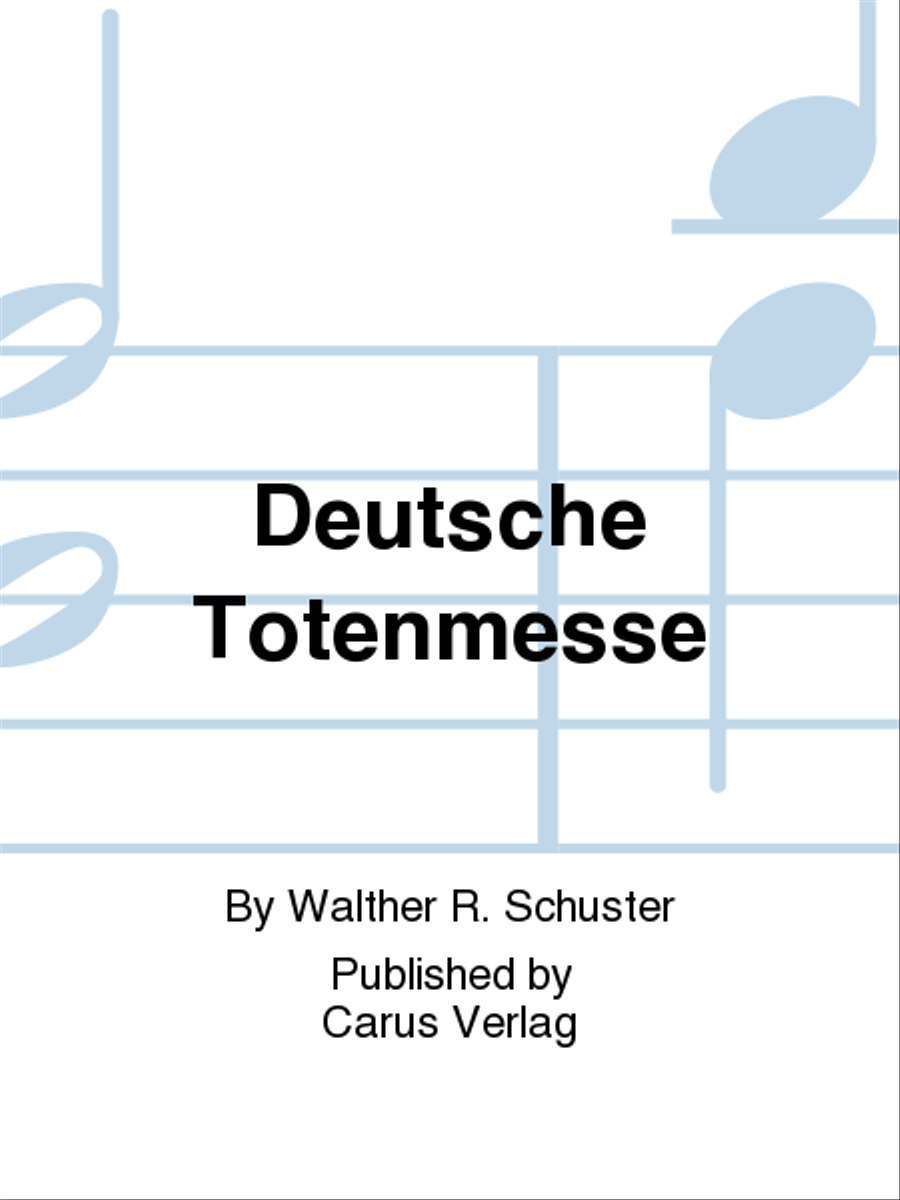 Deutsche Totenmesse 4-Part scores gallery preview page 1