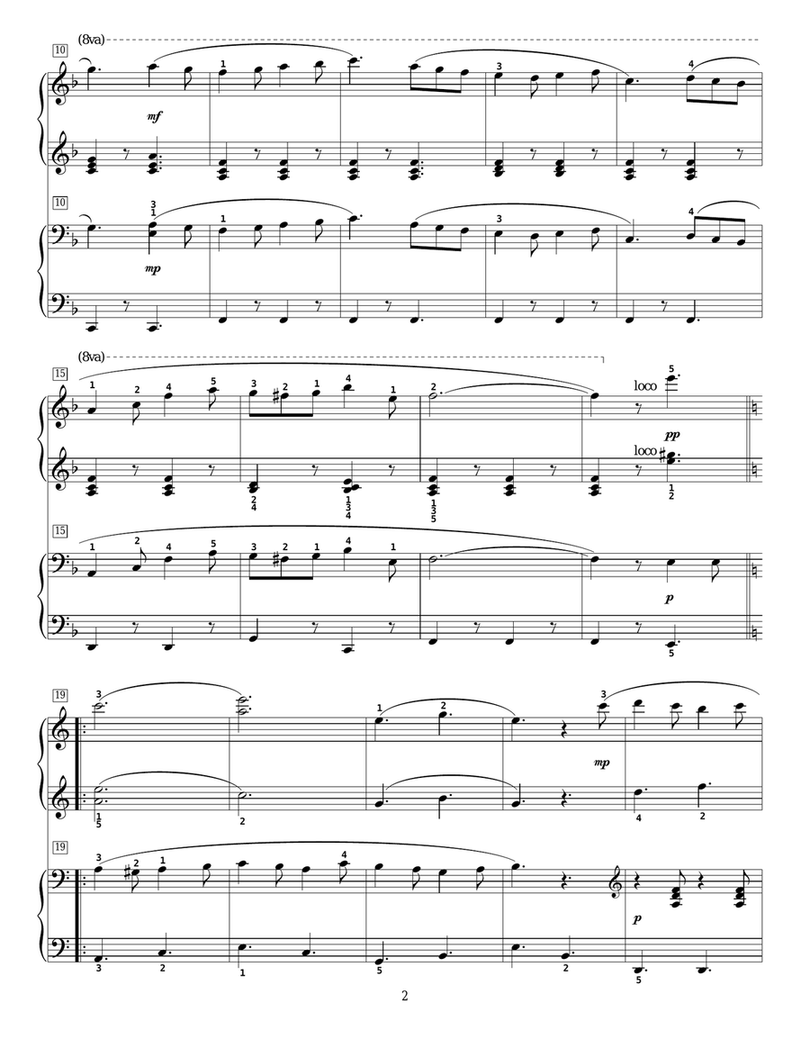 Do You Hear The People Sing? 1 Piano, 4-Hands scores gallery preview page 2