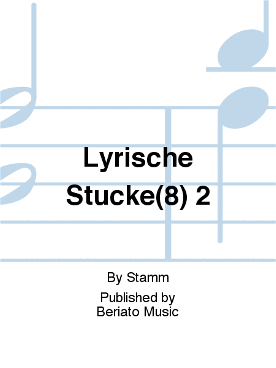 Lyrische Stucke(8) 2 Flute Solo scores gallery preview page 1