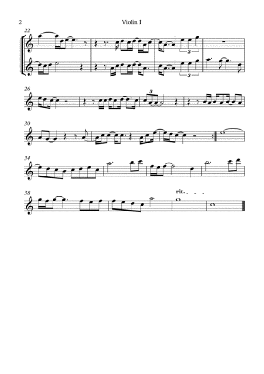 A Whiter Shade Of Pale String Quartet scores gallery preview page 2