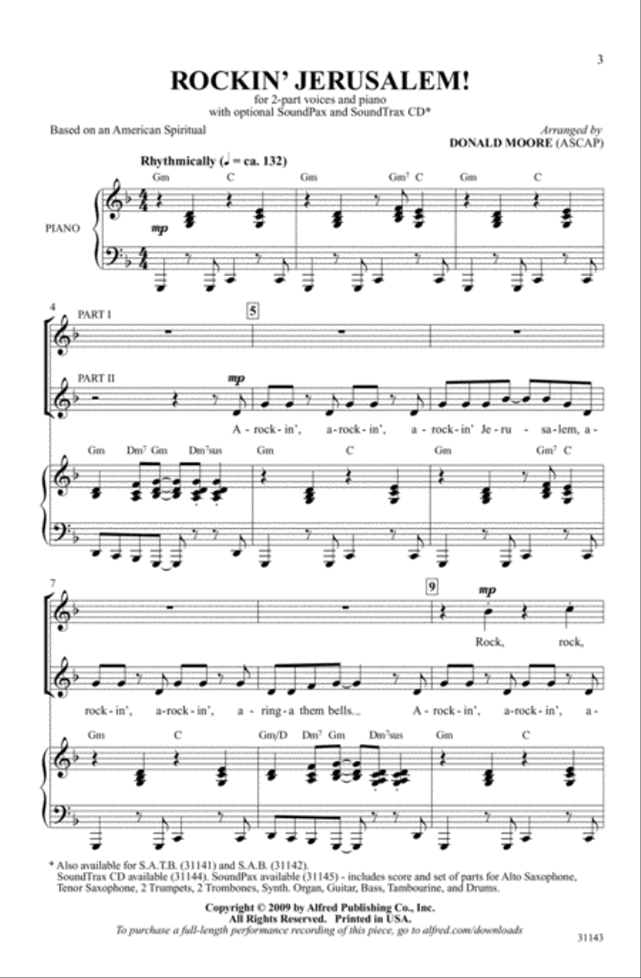 Rockin' Jerusalem Rockin' Jerusalem 2-Part scores gallery preview page 1