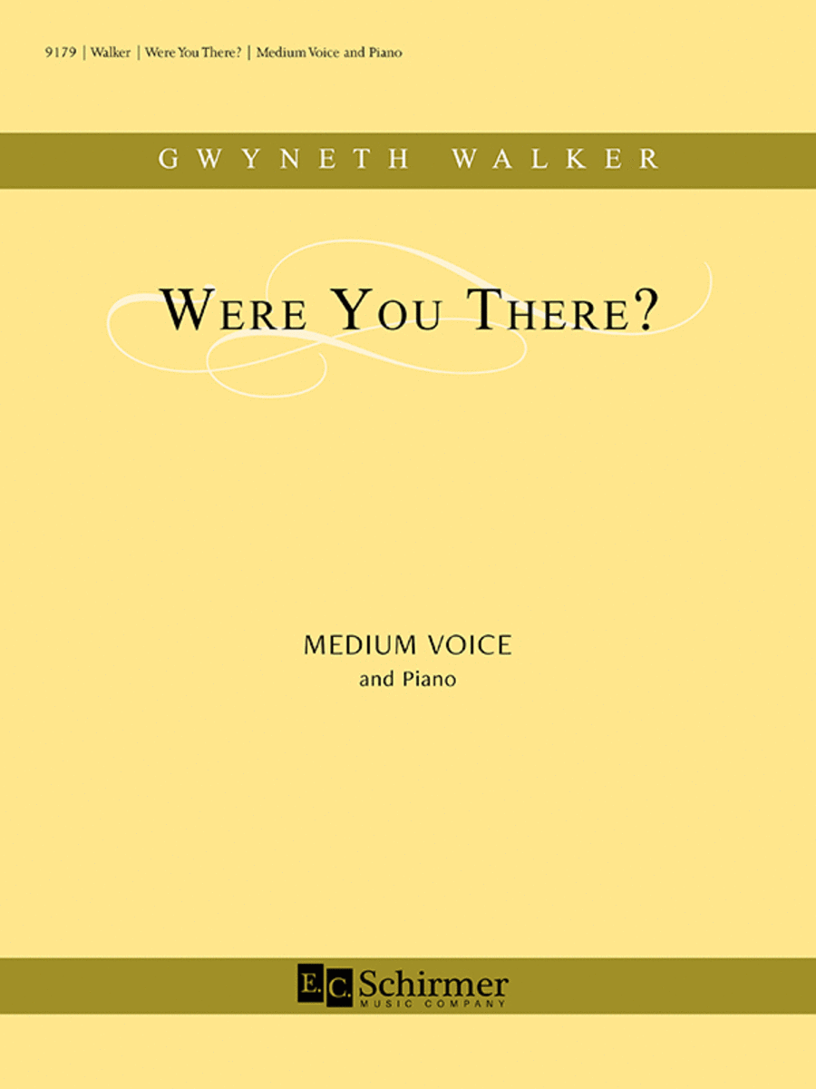 Were You There? Medium Voice scores gallery preview page 1