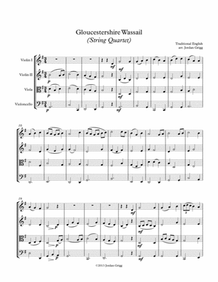 Gloucestershire Wassail (String Quartet)