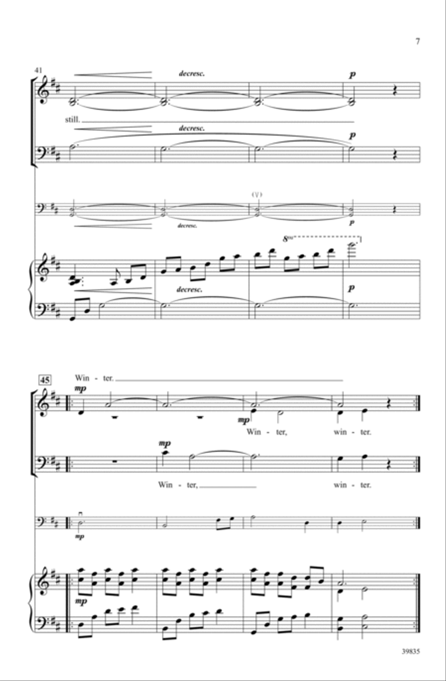 Under Winter Moon Under Winter Moon Choir scores gallery preview page 6