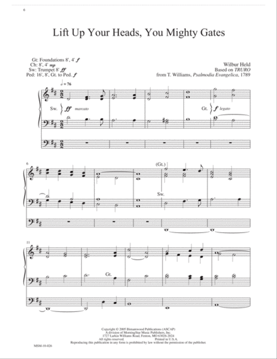 Advent Postludes for Organ Organ Solo scores gallery preview page 4