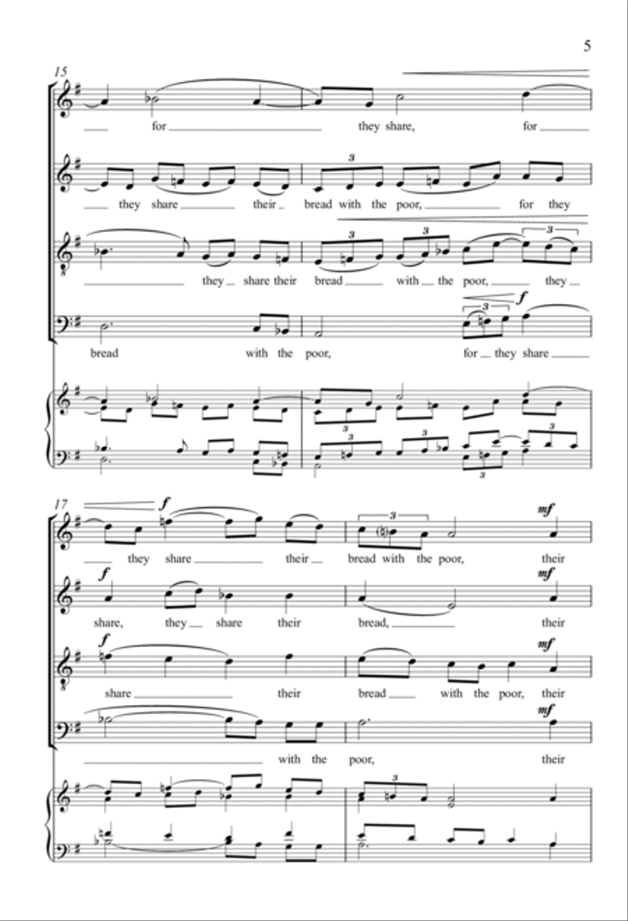 All Who Have a Bountiful Eye 4-Part scores gallery preview page 4