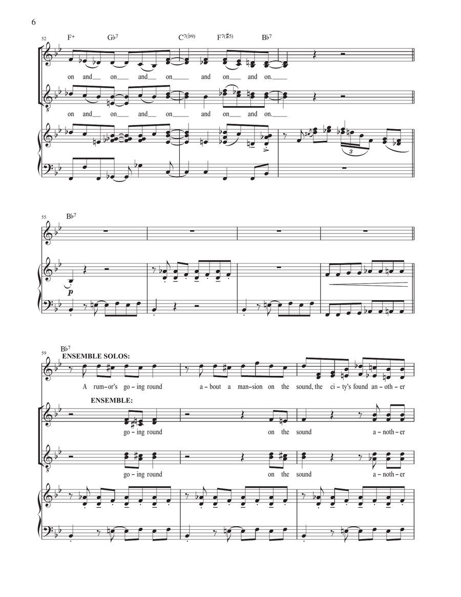 Roaring On (from The Great Gatsby) Voice scores gallery preview page 6