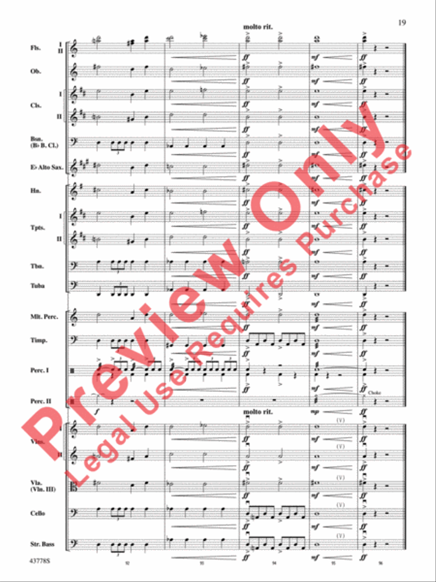 Godzilla Full Orchestra scores gallery preview page 20