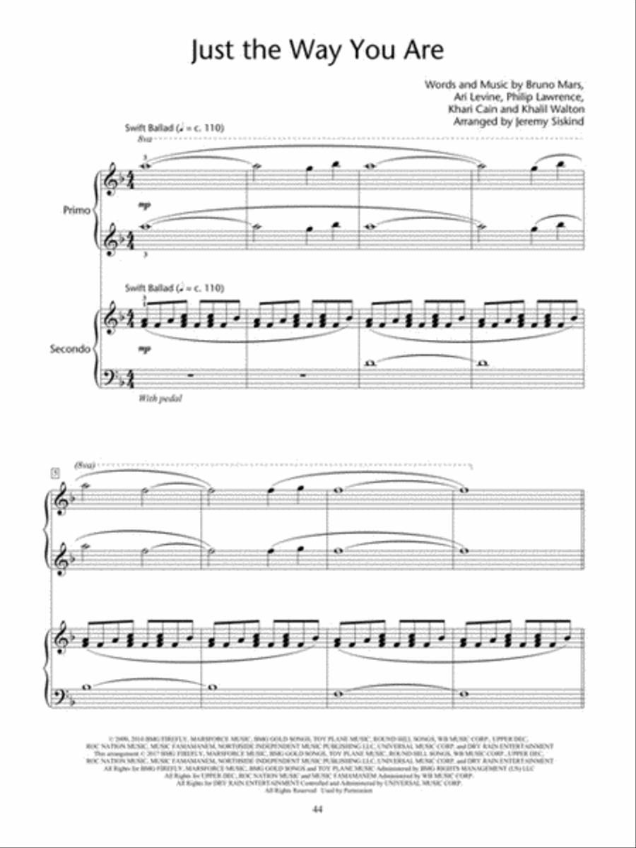 Pop Hits for Piano Duet Piano Method scores gallery preview page 4