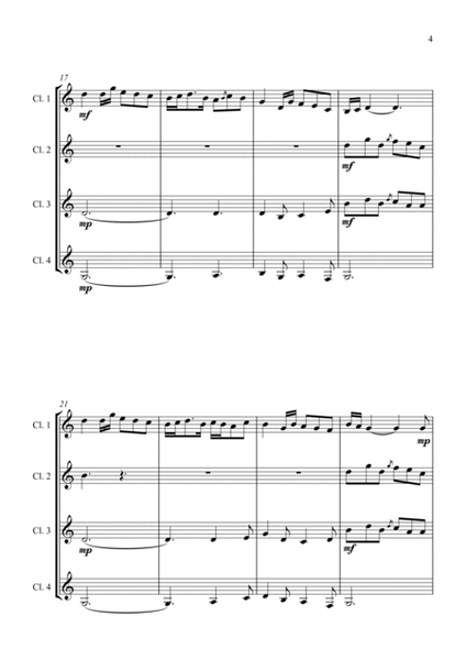 Celtic Lament - for Clarinet Quartet image number null