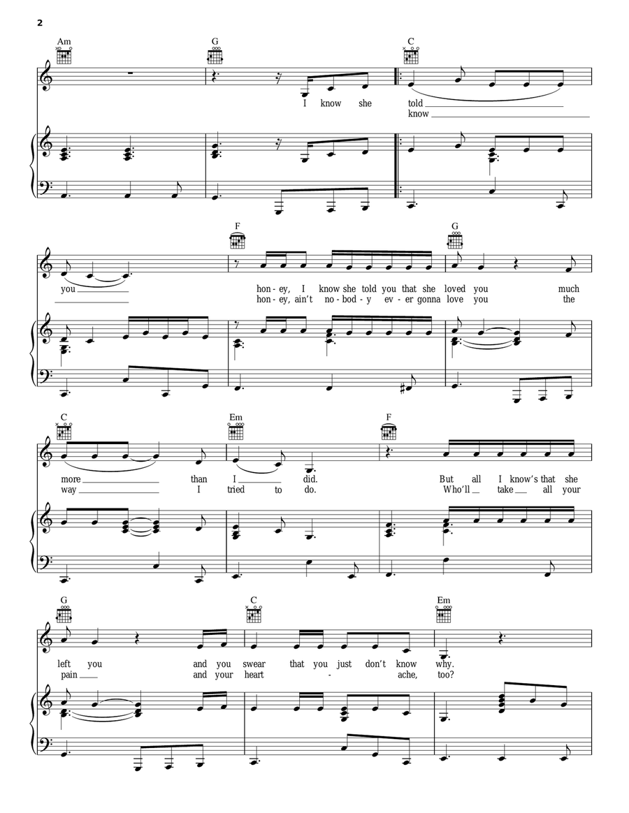 Cry Baby (from the musical A Night With Janis Joplin) Acoustic Guitar scores gallery preview page 2