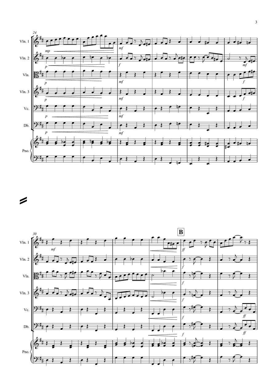 The Entertainer for String Orchestra String Orchestra scores gallery preview page 3