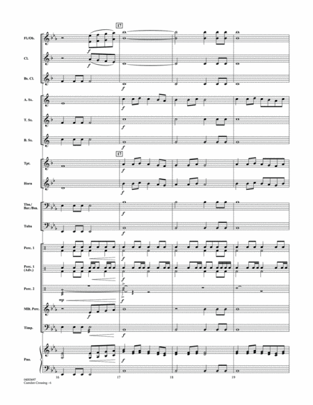 Camden Crossing (Fanfare and March) - Conductor Score (Full Score)