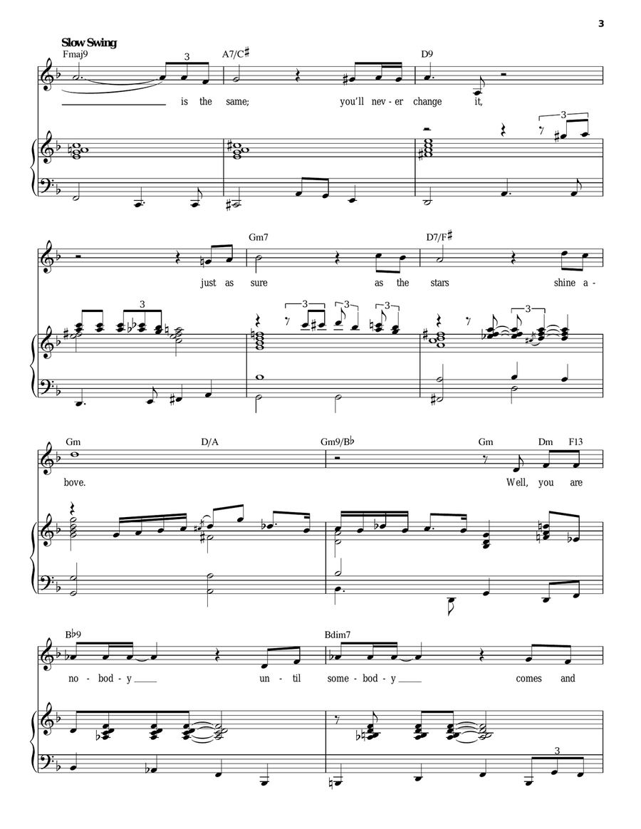 You're Nobody 'Til Somebody Loves You Piano, Vocal scores gallery preview page 3