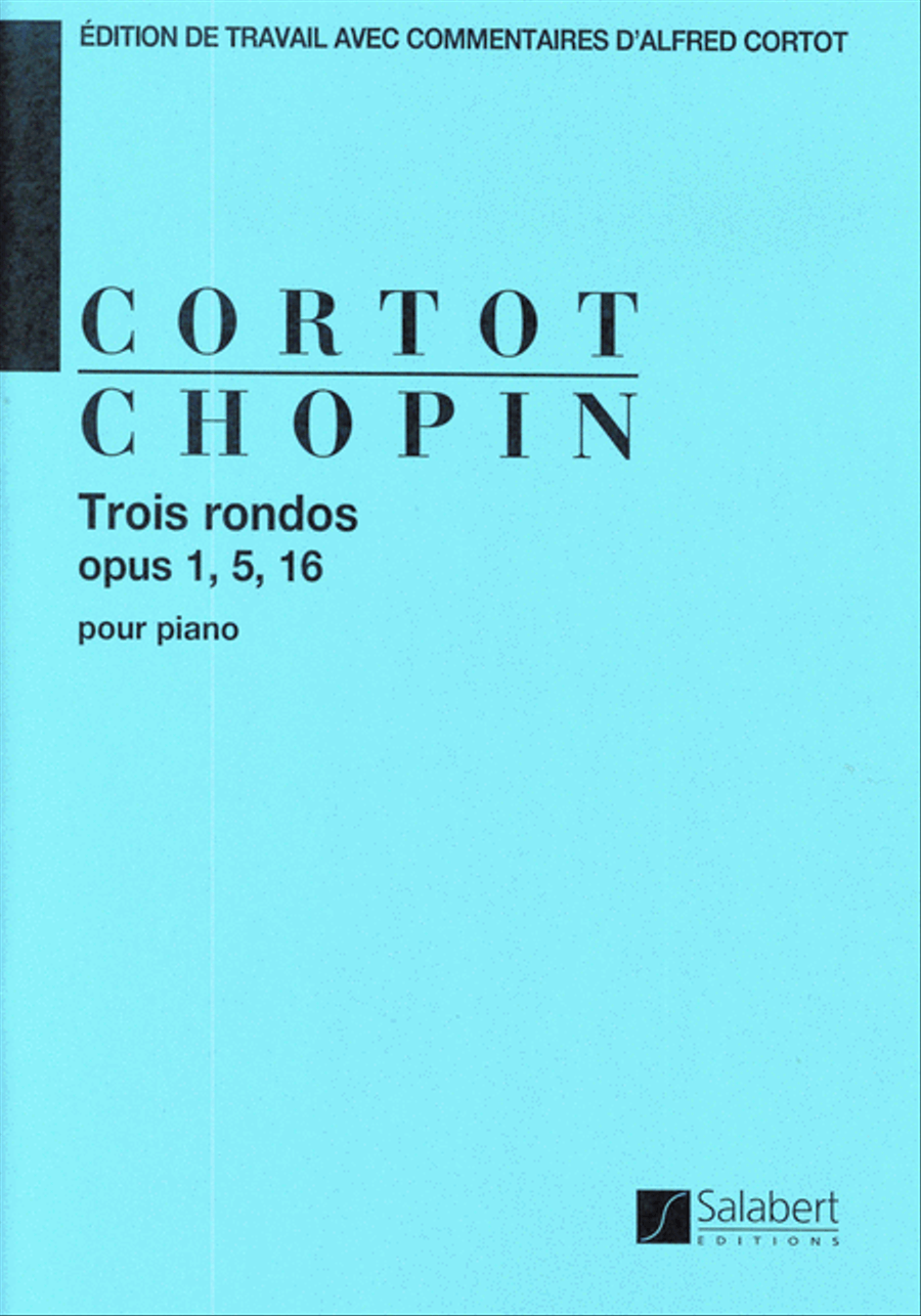 Trois Rondos Opus 1, 5, 16 Piano Solo scores gallery preview page 1