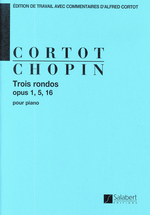 Book cover for Trois Rondos Opus 1, 5, 16