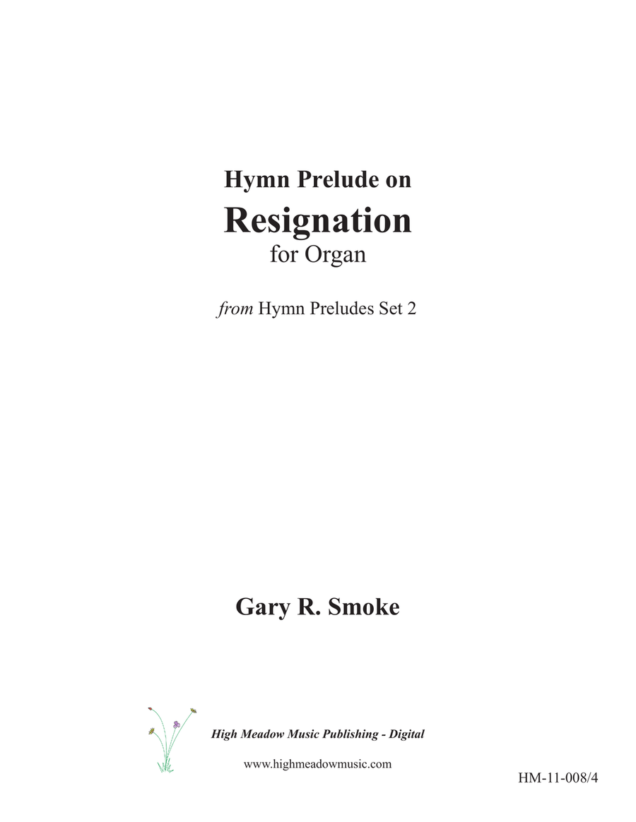 Resignation Organ Solo scores gallery preview page 1