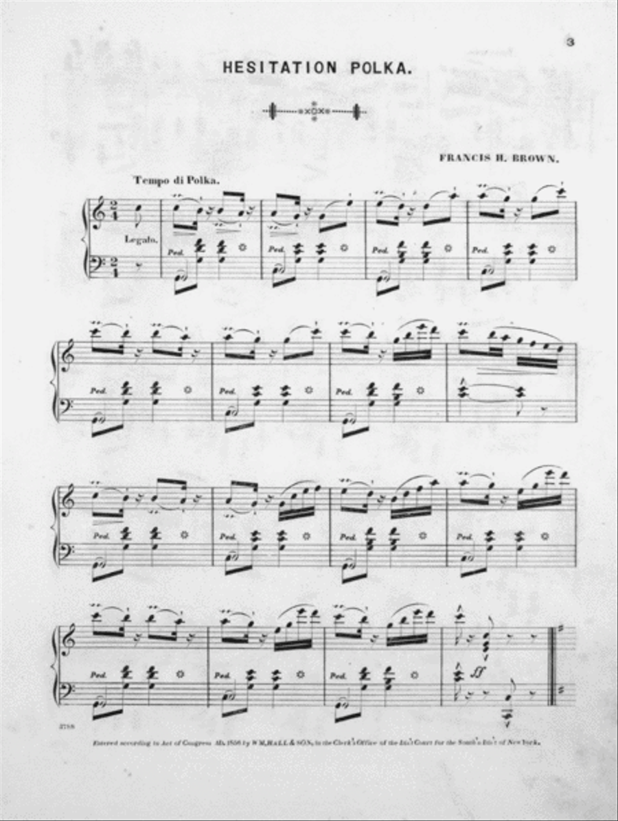The Hesitation Polka Piano Solo scores gallery preview page 2