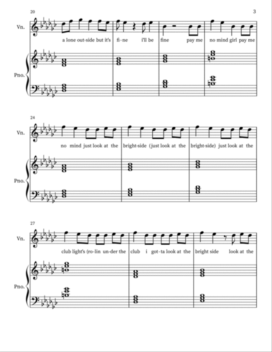 The Brightside - Violin Violin Solo scores gallery preview page 3