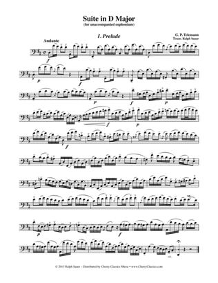 Suite in D major for Unaccompanied Euphonium