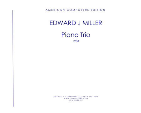 [MillerE] Piano Trio 1984