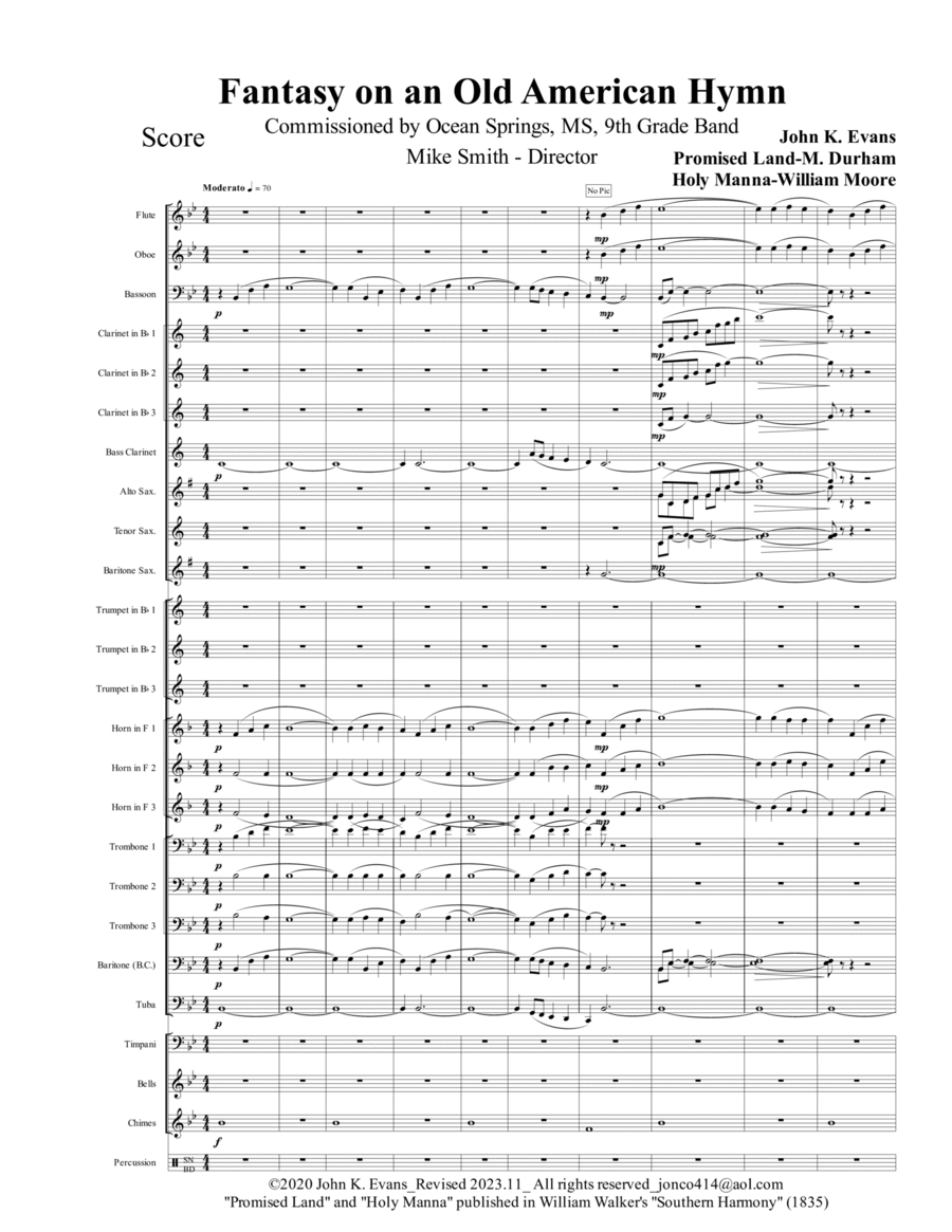 Fantasy on an Old American Hymn image number null