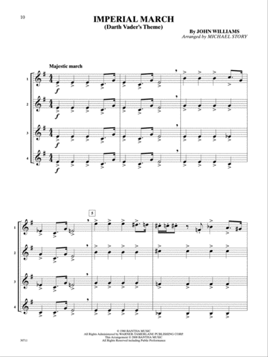 Pop Quartets for All Small Ensemble scores gallery preview page 2