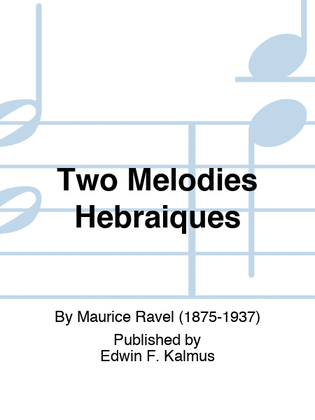 Book cover for Two Melodies Hebraiques