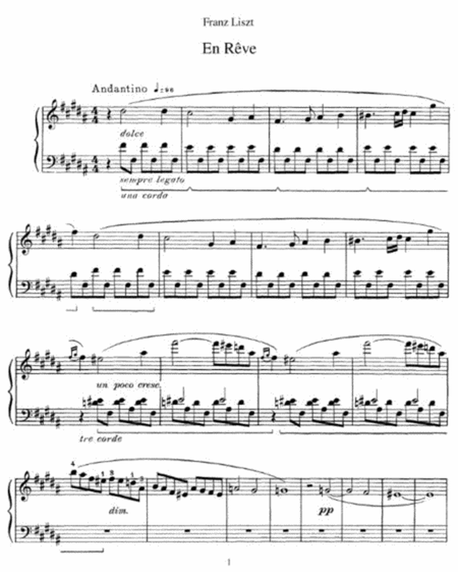 Franz Liszt - En Reve