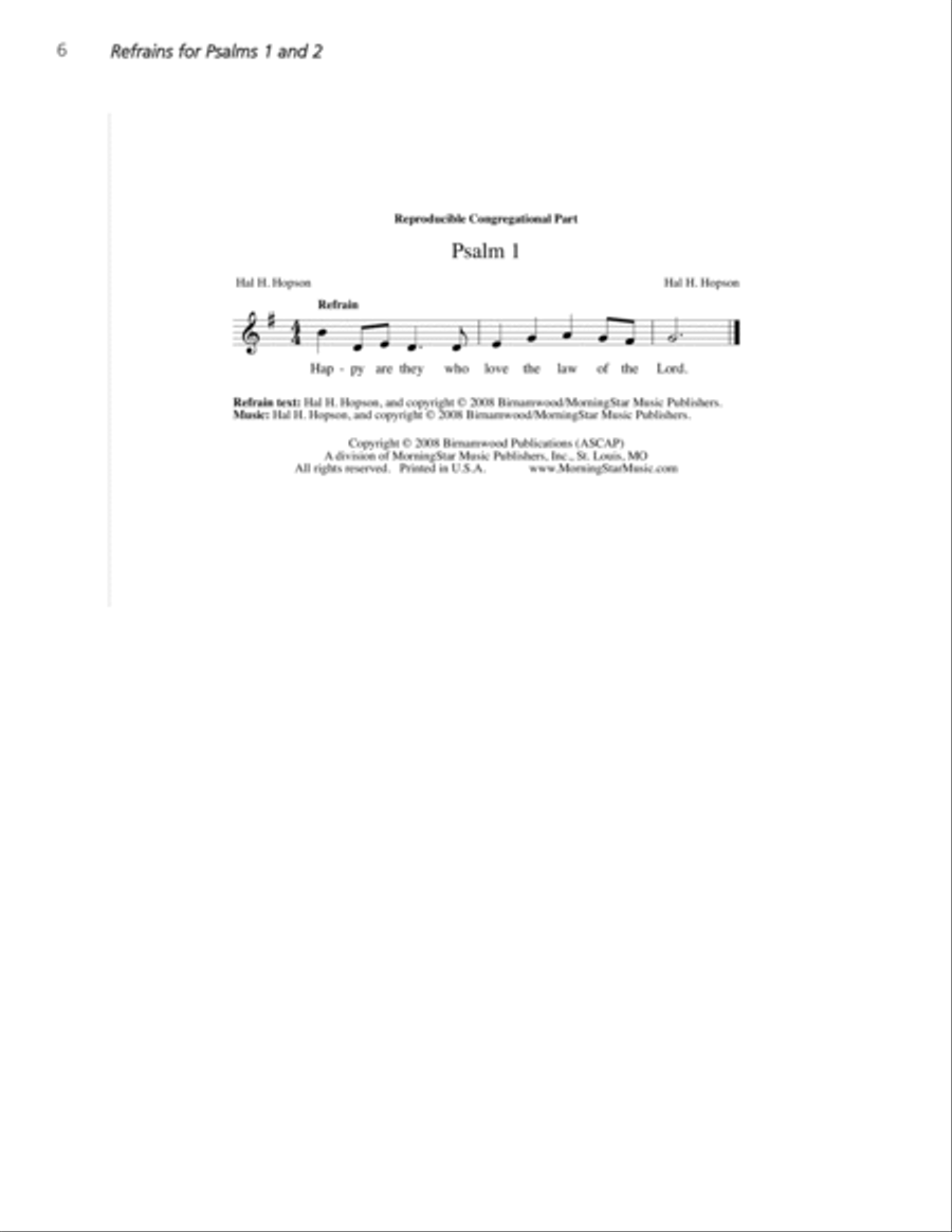 The People's Psalter The People's Psalter 4-Part scores gallery preview page 5