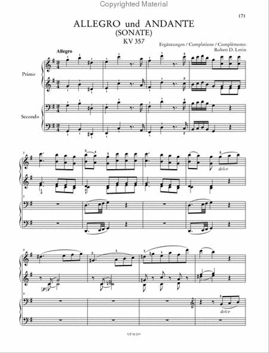 Works for Piano Four Hands Chamber Music scores gallery preview page 4