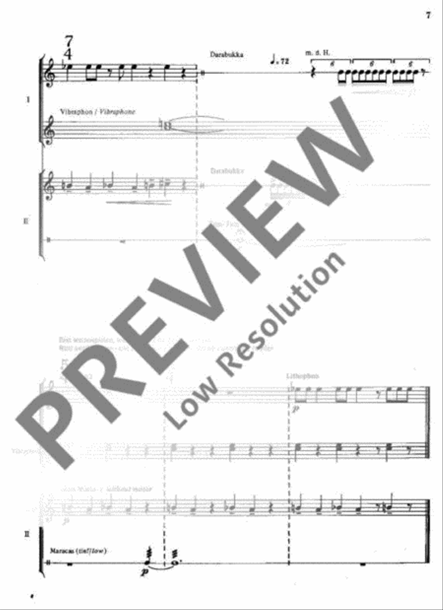 Katalog II Percussion scores gallery preview page 8