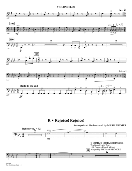 The Christmas Suite (For SSA Choir & Soloist) - Violoncello