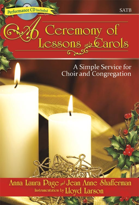Book cover for A Ceremony of Lessons and Carols - SATB Score with CD