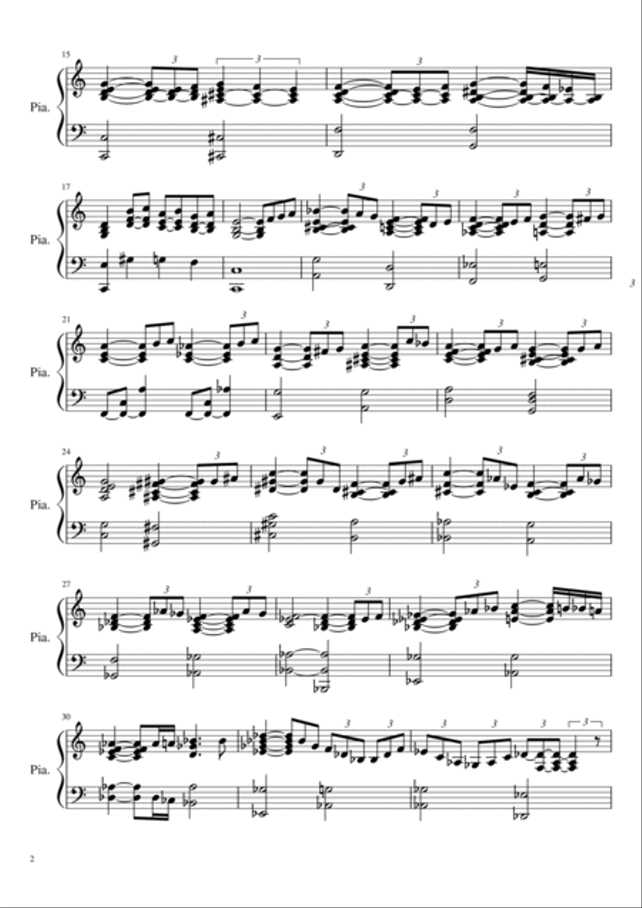 Spring time Piano Solo scores gallery preview page 2