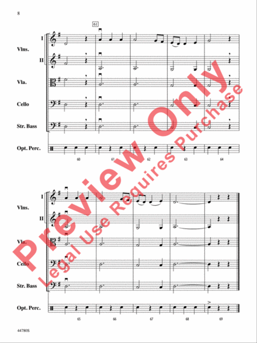 Medieval Dance String Orchestra scores gallery preview page 9