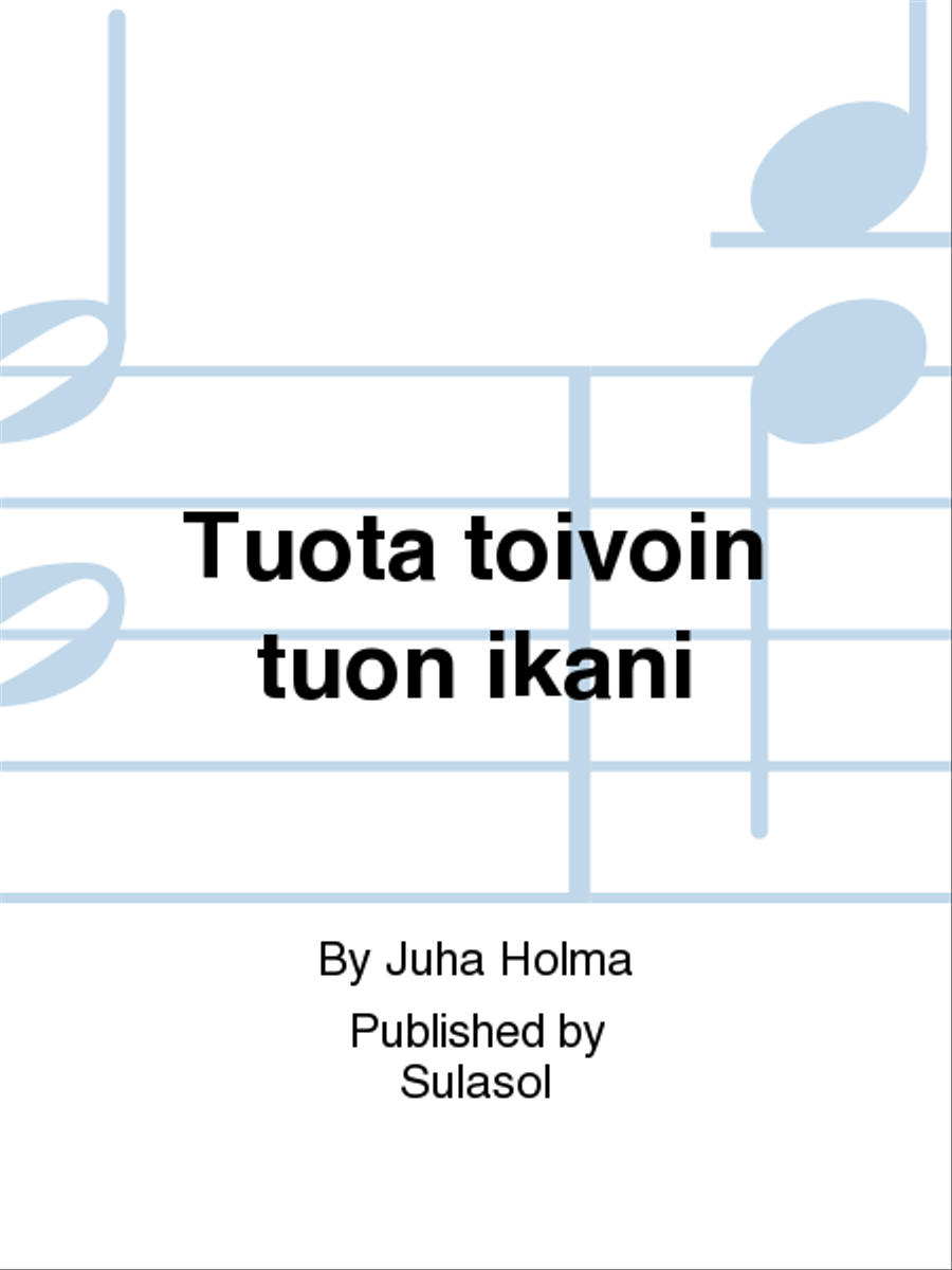 Tuota toivoin tuon ikäni Women's Choir scores gallery preview page 1