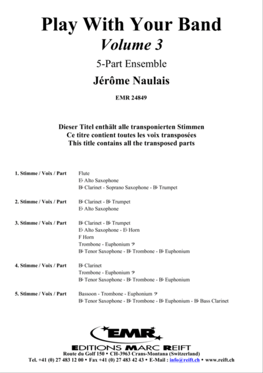 Play With Your Band Volume 3 Concert Band scores gallery preview page 3