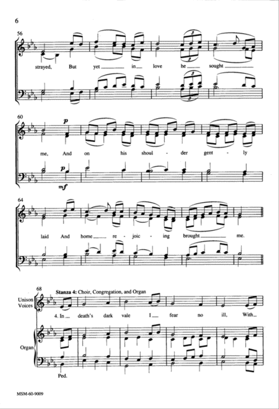 The King of Love My Shepherd Is 4-Part scores gallery preview page 6